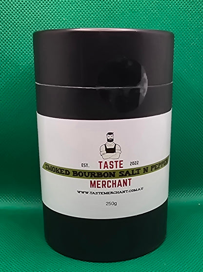 TASTE MERCHANT SMOKED BOURBON SALT AND PEPERR